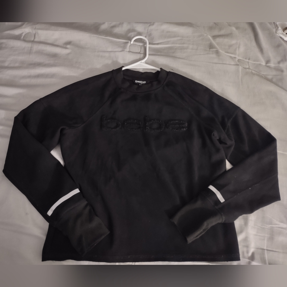 Bebe Sport Scuba Black & White Long Sleeve Top